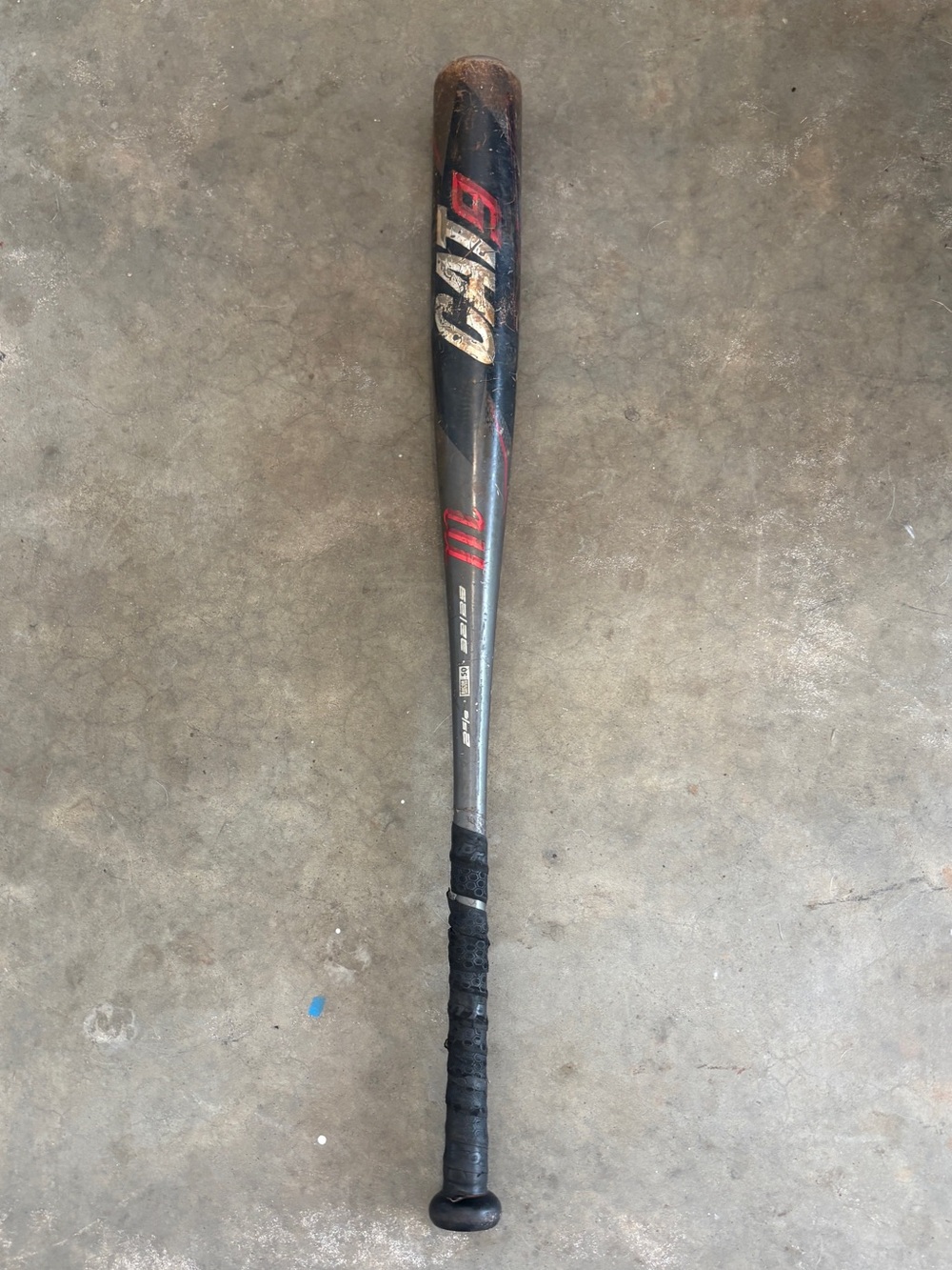 Marucci Cat 9 Black Aluminum Baseball Bat with Red Accents
